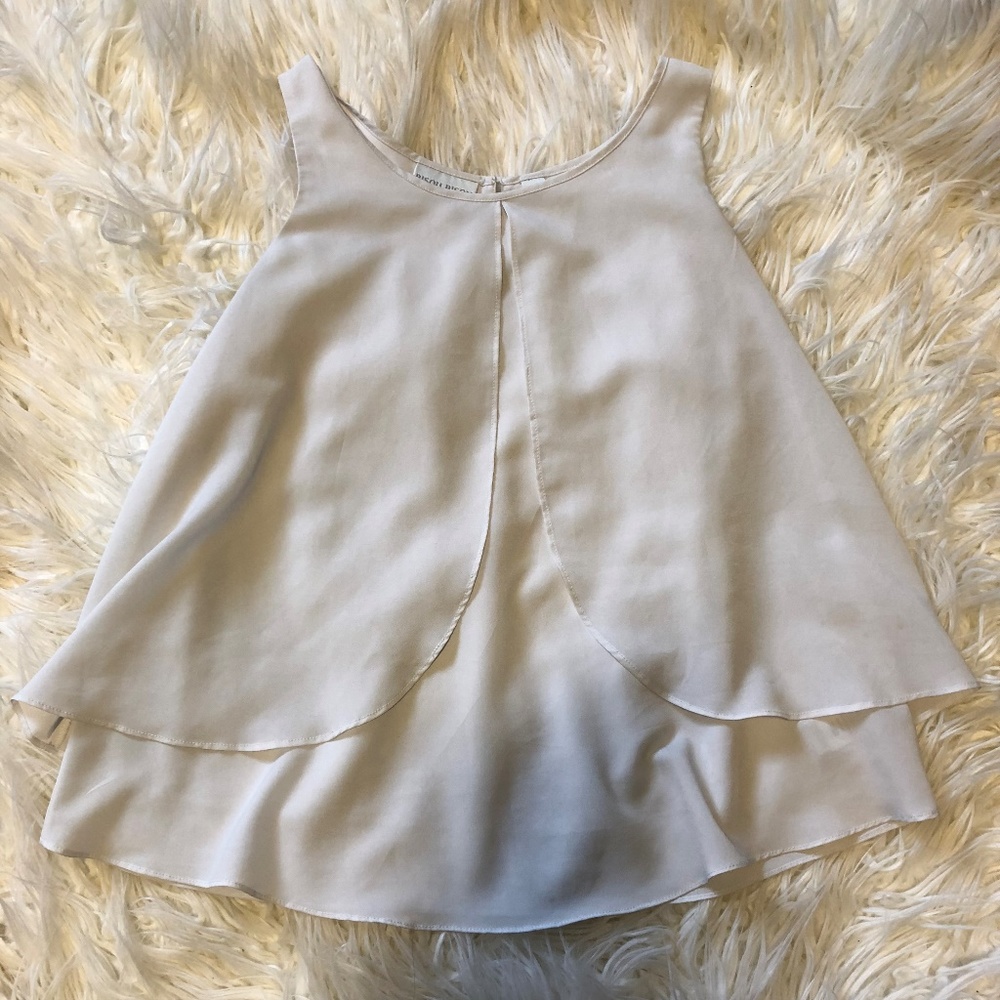 BISOU BISOU White Flowy Blouse